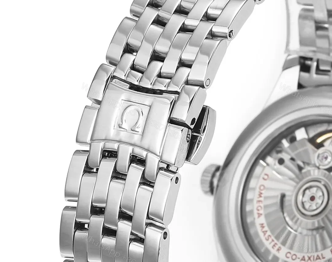View 8 of Omega De Ville Prestige Automatic Red Dial Stainless Steel Men’s Watch 41mm