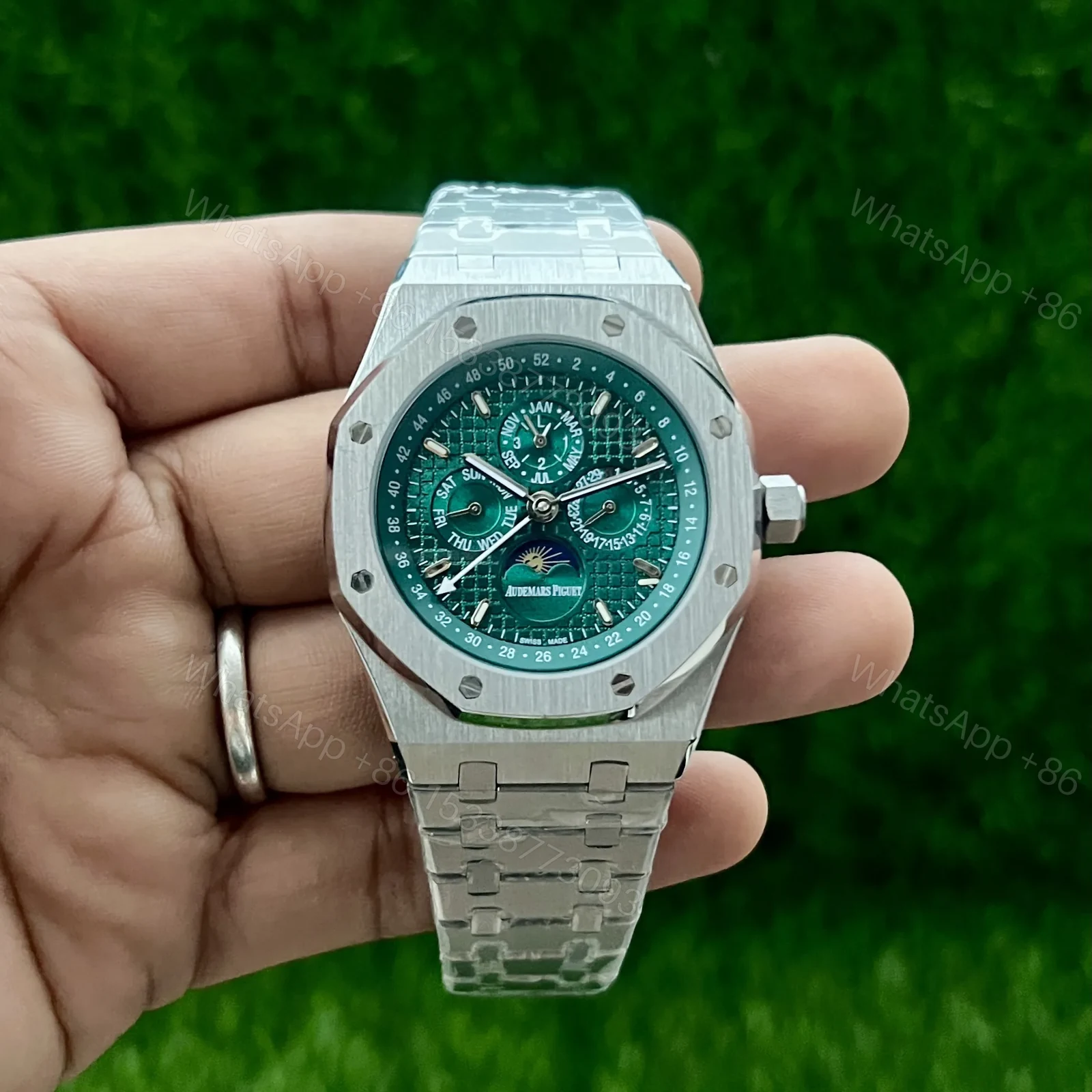 View 2 of Audemars Piguet Perpetual Calendar – Open Worked Green Dial