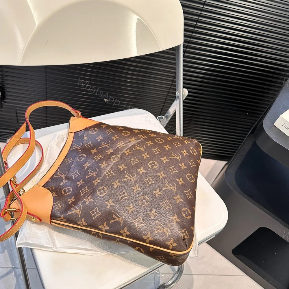 View 9 of LOUIS VUITTON MONOGRAM CANVAS ODEON PM BAG BROWN 29CM