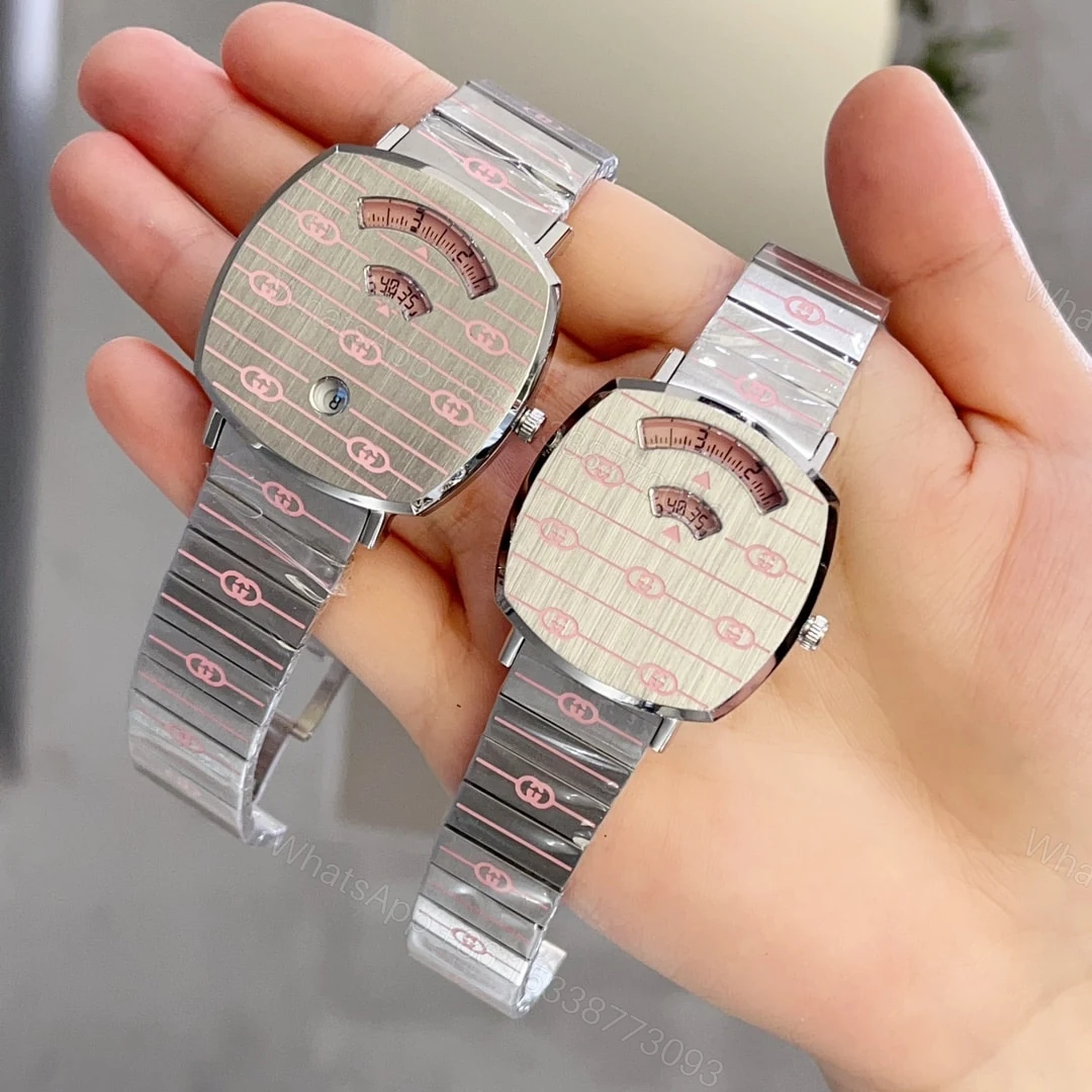 View 2 of Gucci Grip Watch Pink Enamel 38Mm