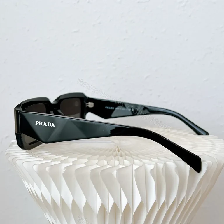 View 6 of Crisp White Frame Sunglasses: Prada-Inspired Luxury