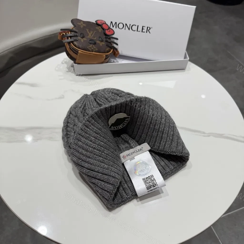 View 7 of Cozy Cable Knit Beanie: Subtle Moncler Sealing Luxury Winter Beanie