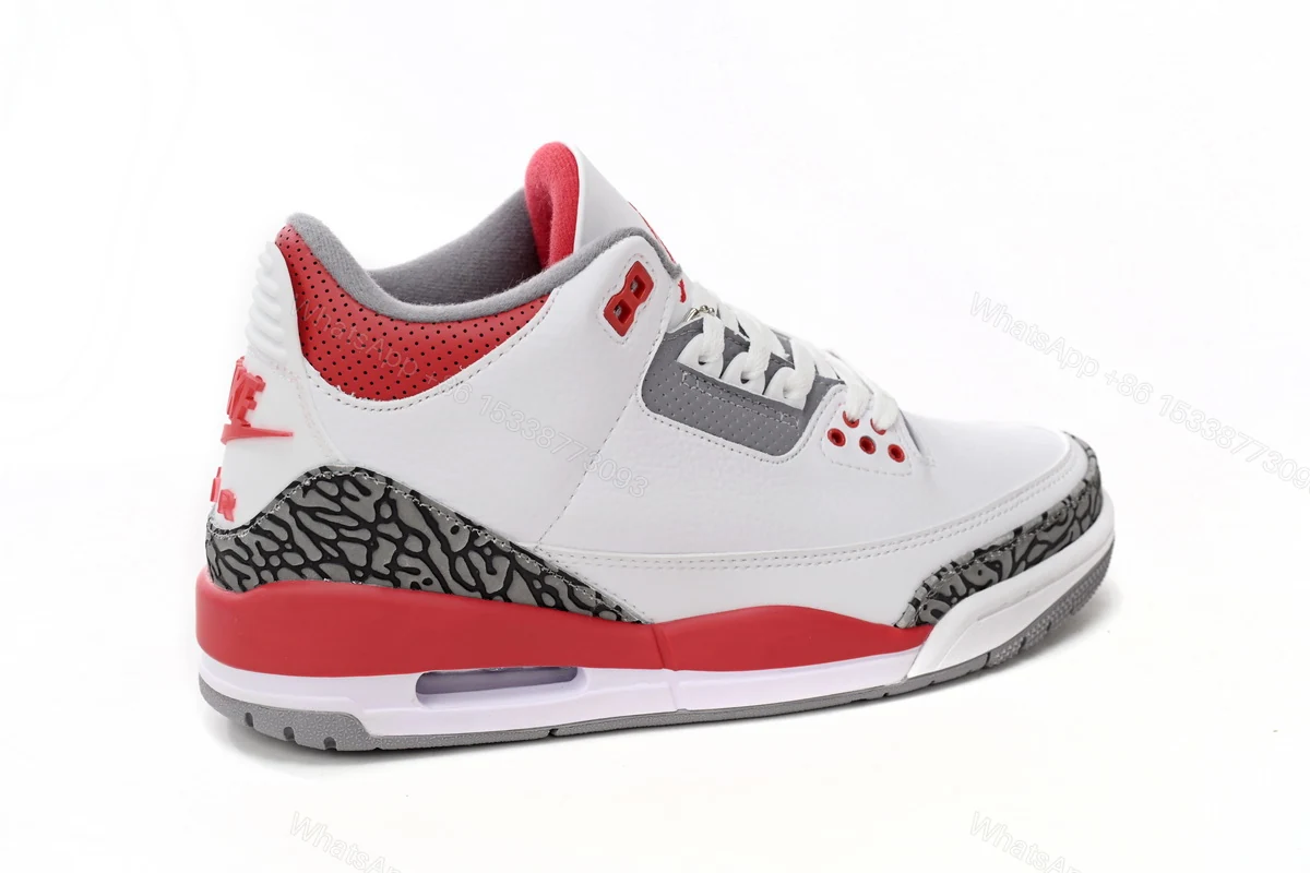 View 3 of Air Jordan 3 Retro Fire Red DN3707-160