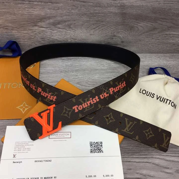 View 2 of LOUIS VUITTON PYRAMIDE 40MM REVERSIBLE BELT MONOGRAM CANVAS RECTO SIDE – B76