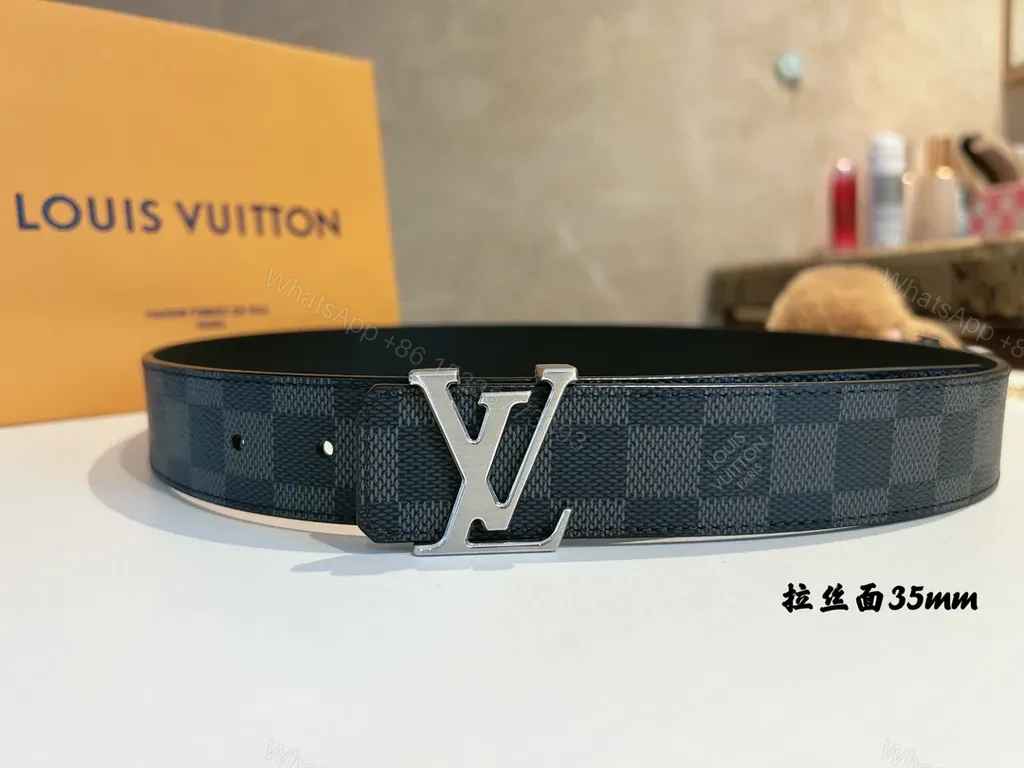 View 8 of Damier Graphite 35mm Belt â€” Luxury Casual? 35mm Belt