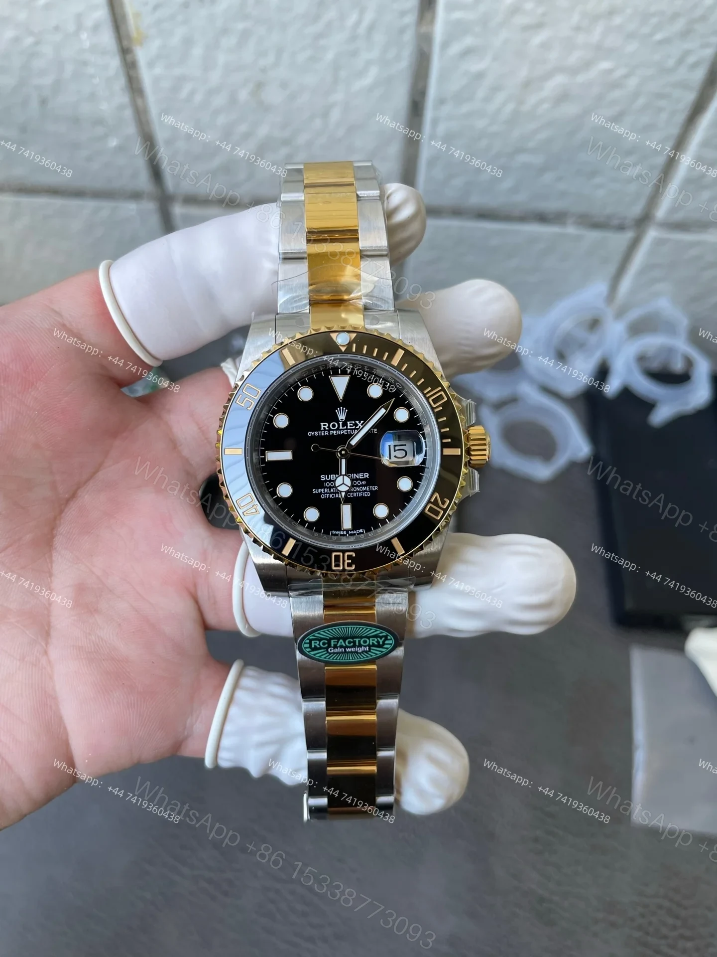View 2 of Rolex Super Clone Watches 1:1 Submariner 126613LN Black Weighted Edition