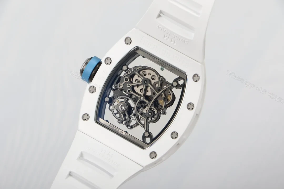 View 6 of Richard Mille RM055 White Ceramic RMUL2 White Shock Absorber Edition RM055-WC-RMUL2-WHITE