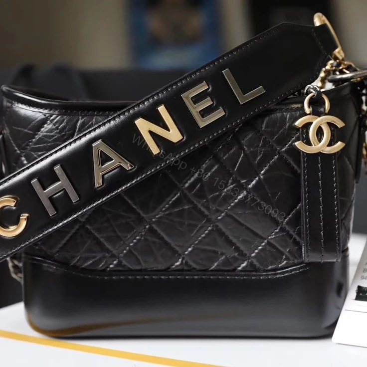 View 2 of 高仿Chanel流浪包黑色小號斜跨免檢版