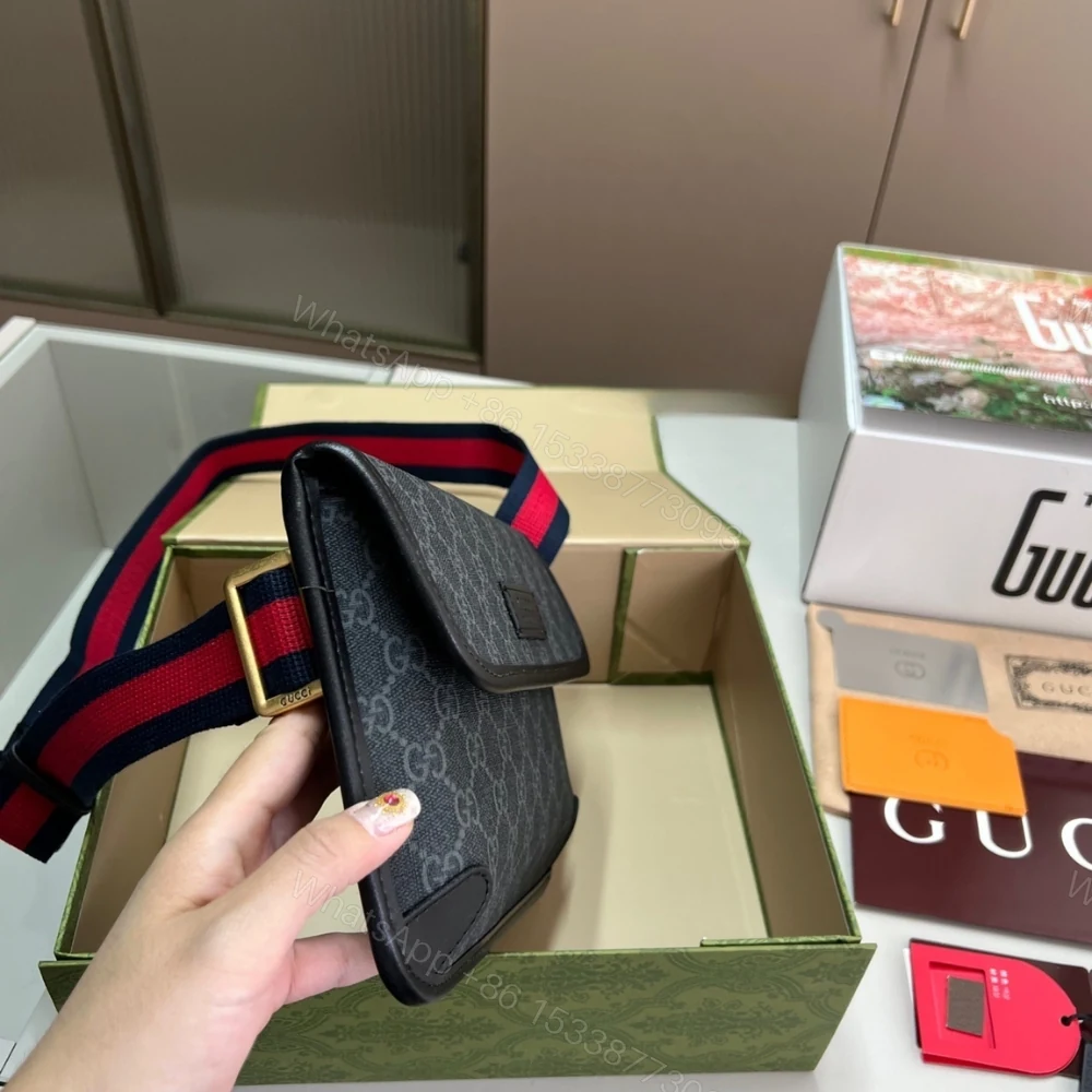 View 4 of Gucci GG Black Small Belt Bag Black Supreme Canvas 24Cm