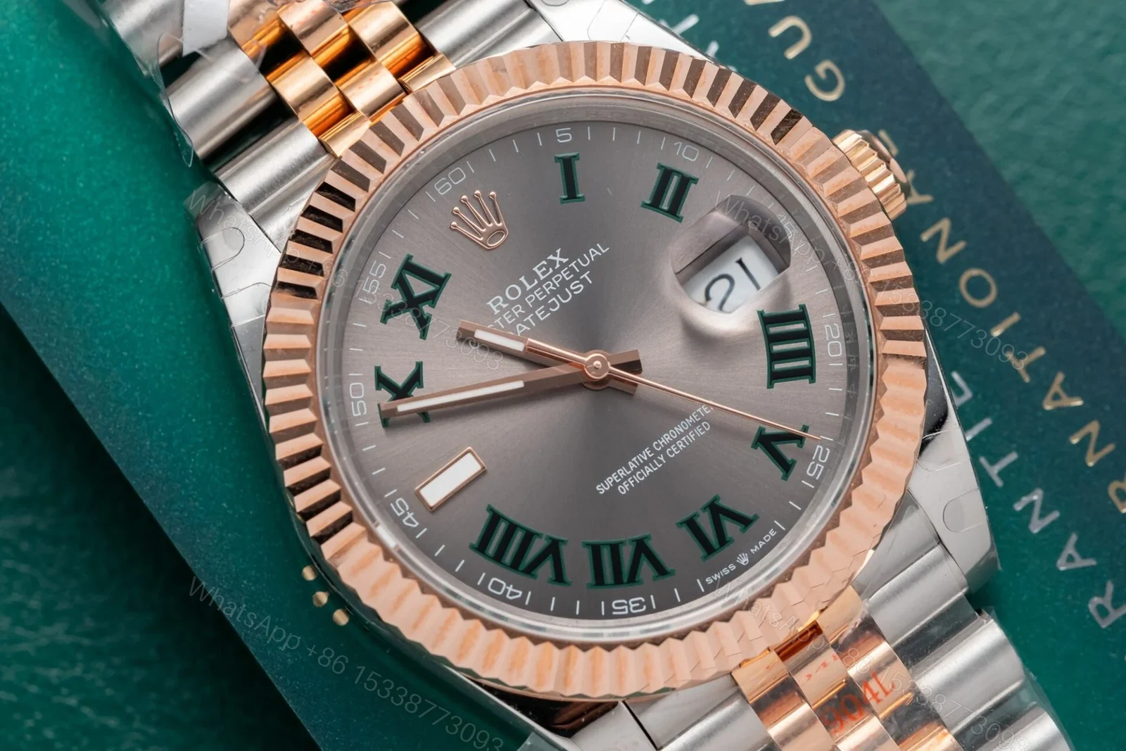 View 6 of Rolex Datejust Slate Roman Dial 126331-0016 41 mm