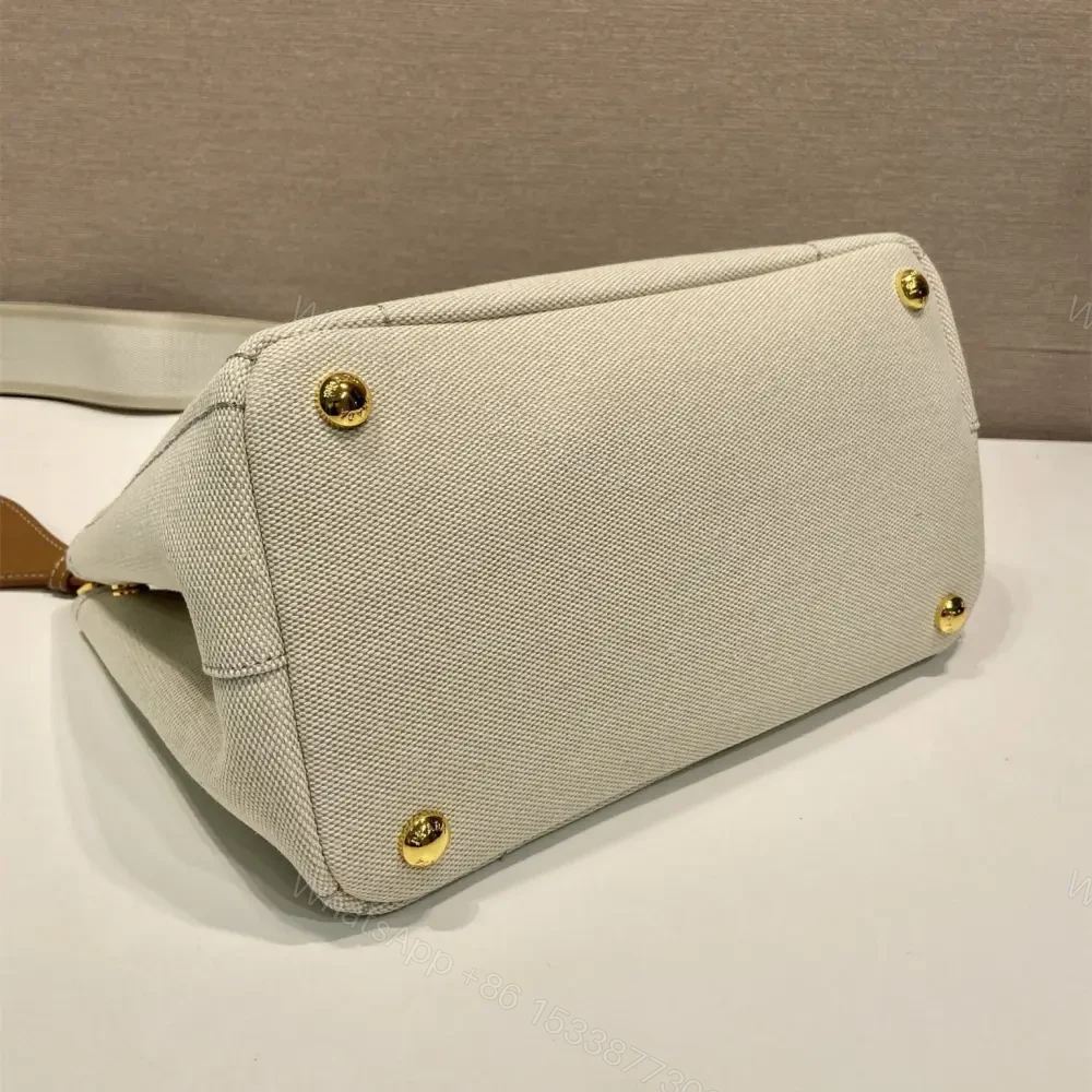 View 7 of 高仿Prada*1BG464刺繡徽標Tote包白色小號免檢版