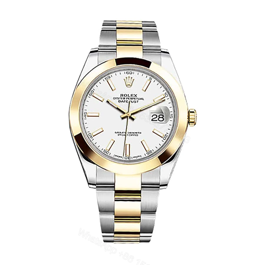 Rolex Datejust 41 126303 Super Clone : Two-Tone Gold Fluted Bezel Slate Dial 41mm — view 1