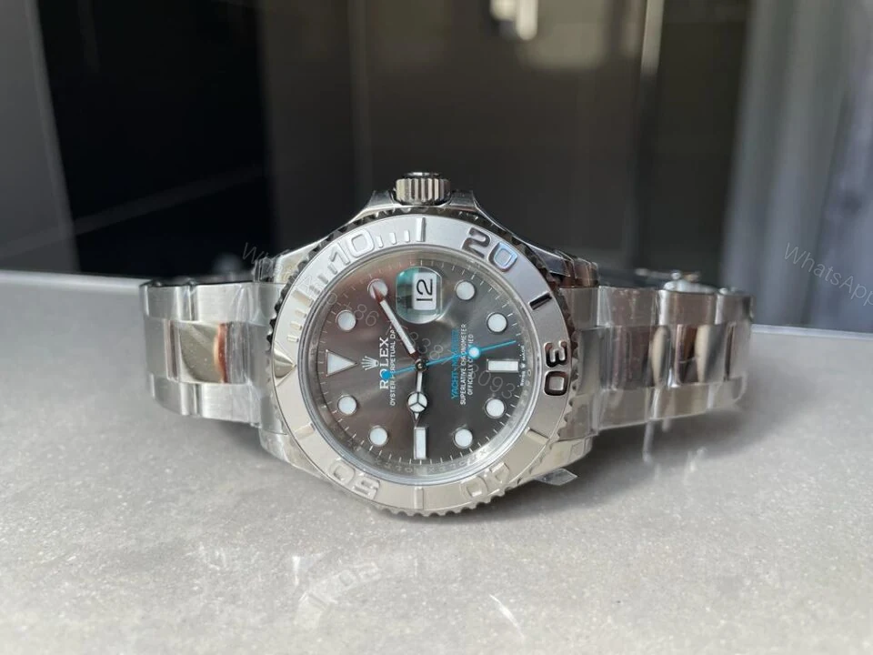 View 5 of VSF FACTORY 1:1 Rolex Yacht-Master 40mm 116622 904L SS Grey Dial Dots on SS Bracelet VS3135