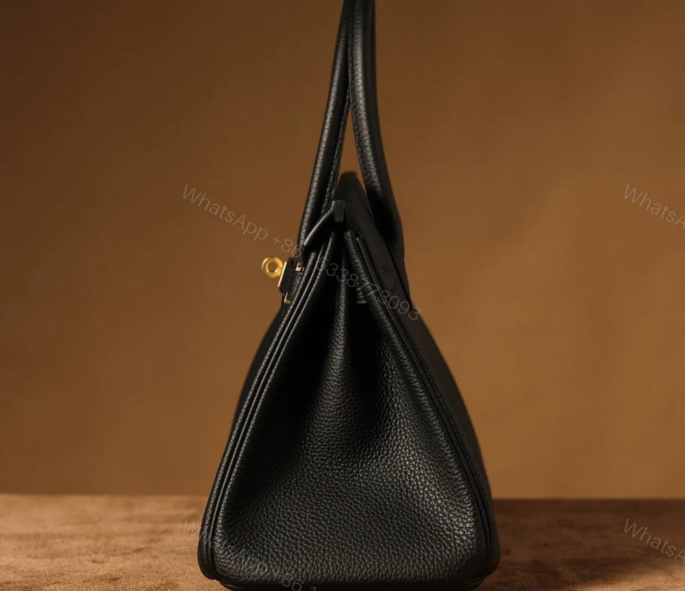 View 6 of 私人定訂製高仿HermesBirkin30黑金系列