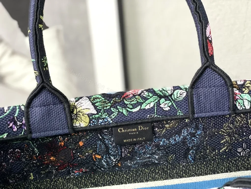 View 5 of Vivid Floral Dior Tote: All-Day Sophisticated Carry