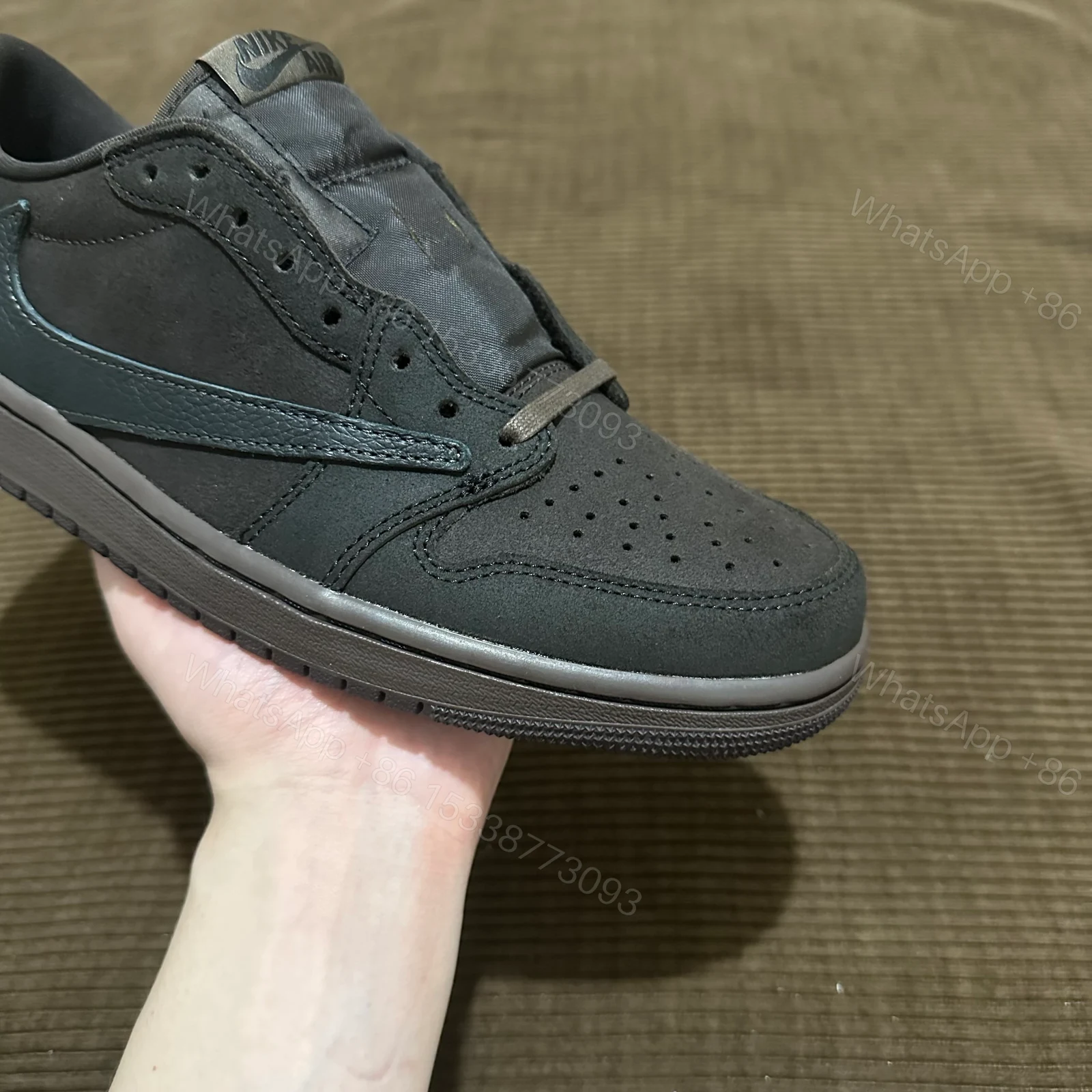 View 4 of Jordan 1 Retro Low OG SP Travis Scott Velvet Brown