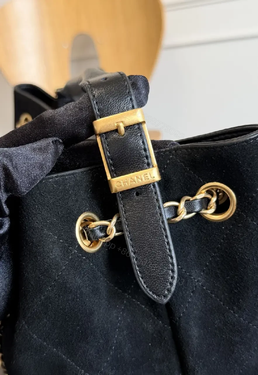View 6 of Quilted Velvet Satchel: Gold Hardware Luxury Bag