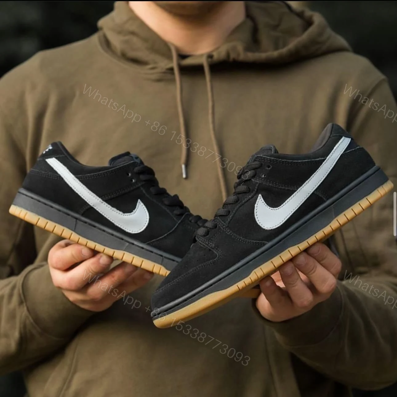 View 6 of FIRST COPY NIKE SB DUNK LOW FOG BLACK GUM
