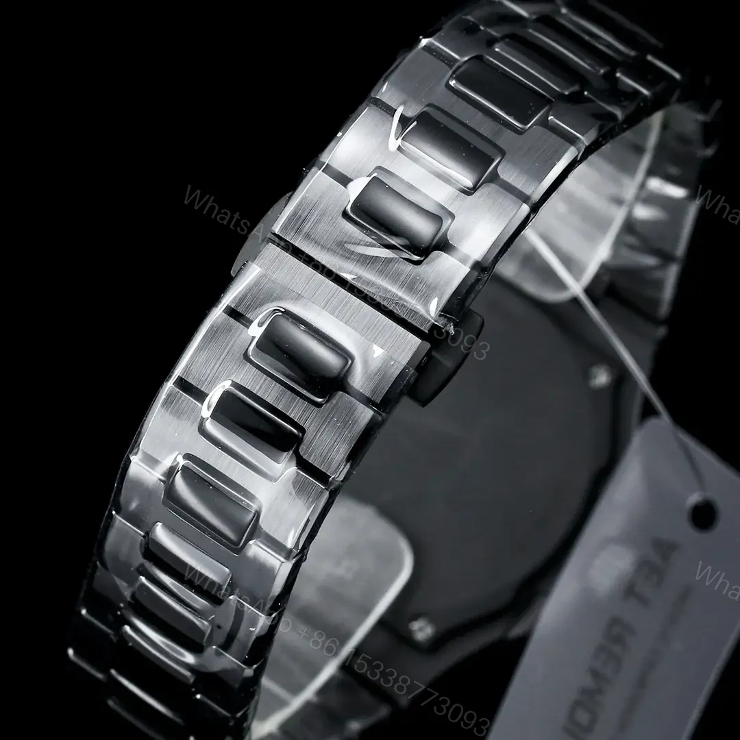 View 9 of Patek Philippe Gradient Black Nautilus Ceramic Bracelet Pink Blue Dial 40mm PP-NAU-GRAD-PBL-CER40