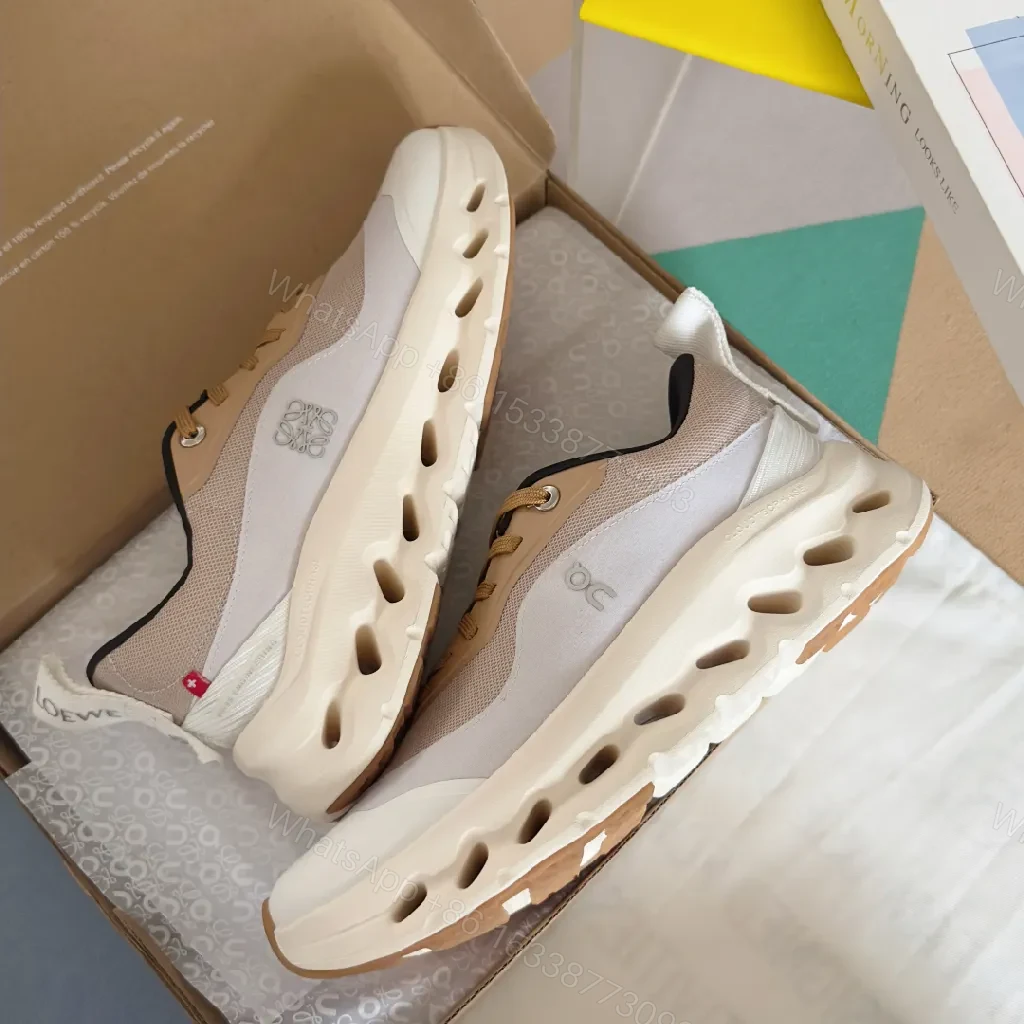 View 3 of Bold Taupe Luxe Chunky Runner Sneakers
