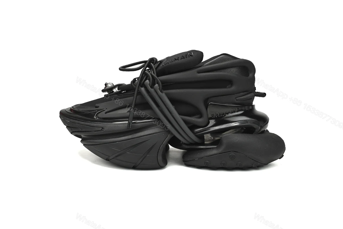 View 9 of BALMAIN Multikolor Buty sportowe Black YM1VJ309