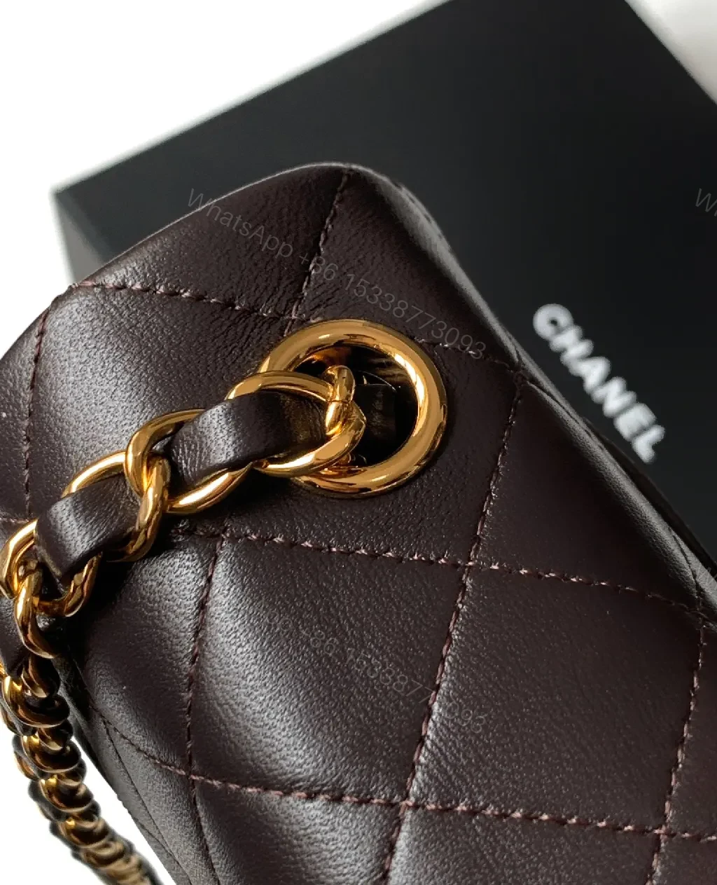 View 8 of Quilted Gold-Hardware Crossbody Bag: Day-to-Night Style