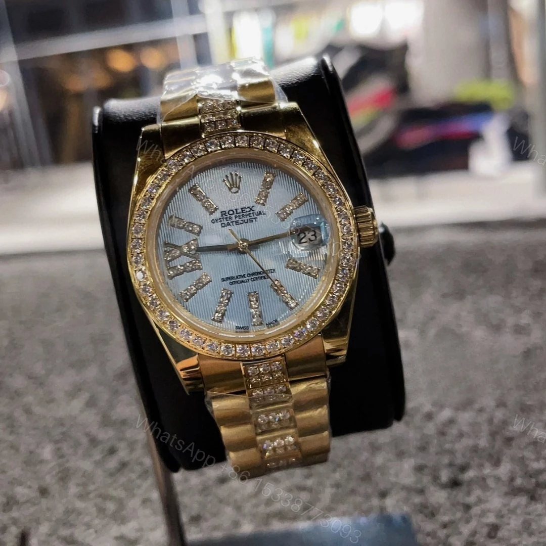 View 5 of Rolex Lady Datejust 28 Cornflower Blue Dial Gold 18K 28Mm 279138Blsrdp