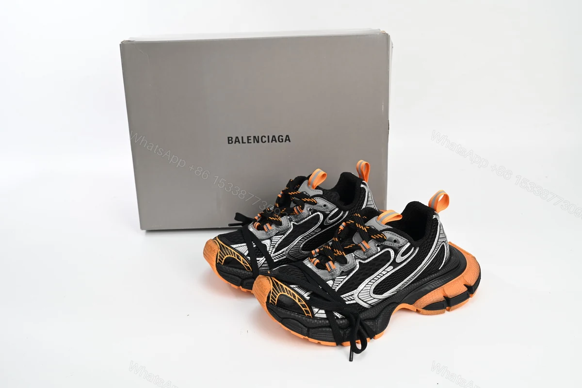 View 2 of Balenciaga 3XL All Black Orange 734731 W3XL3 1178