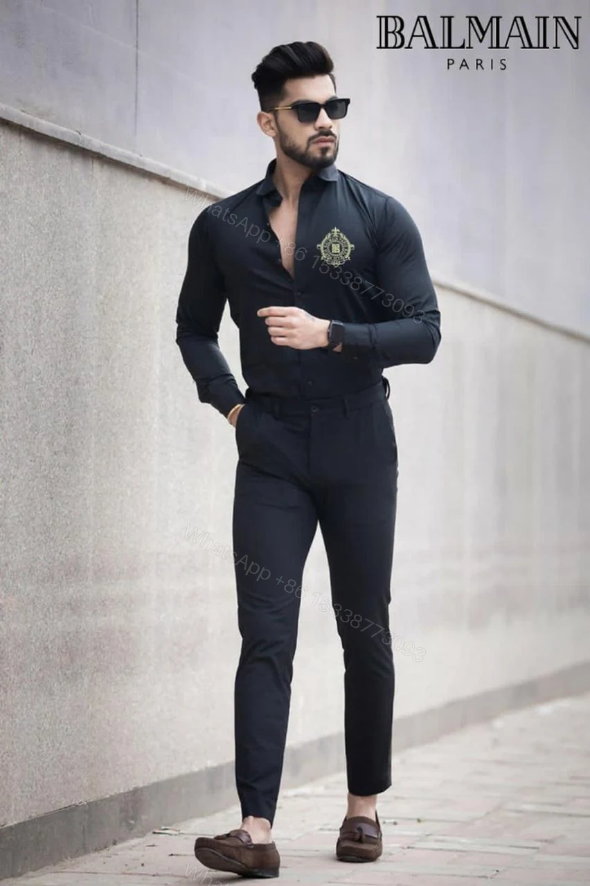 FIRST COPY BALMAIN ORIGINAL COTTON 2026 SUMMER COLLECTION SHIRT — view 1