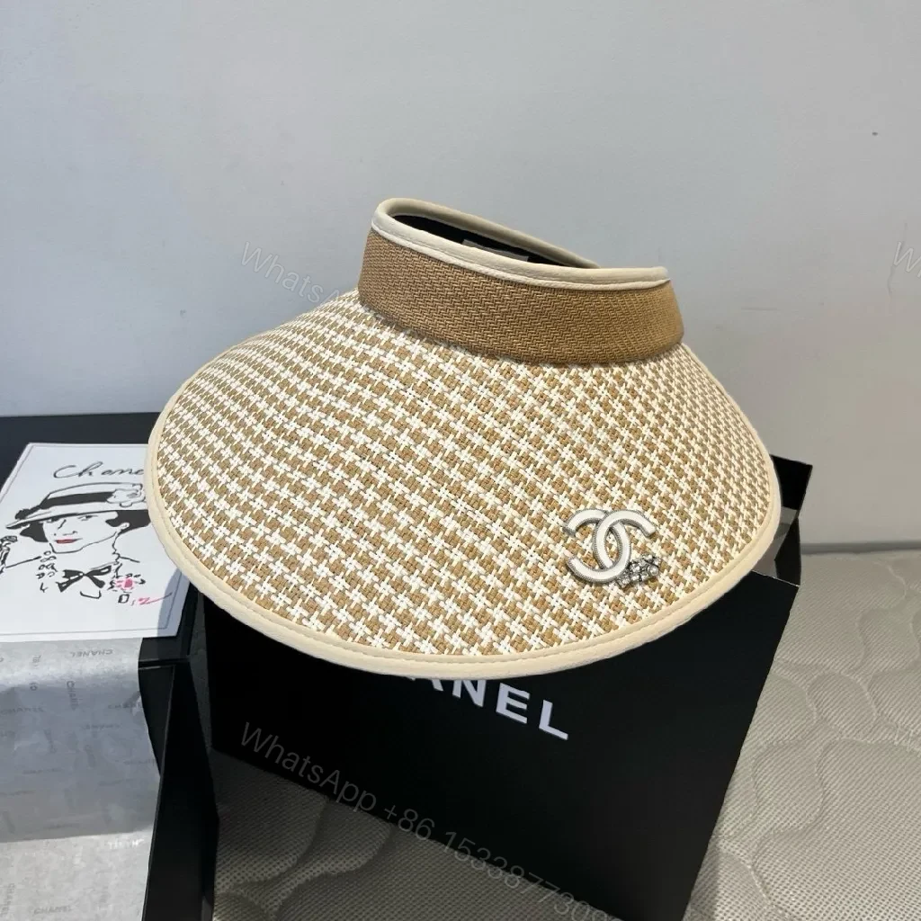 View 4 of Chic Textured Visor: Breathable, Sun-Shielding Comfort