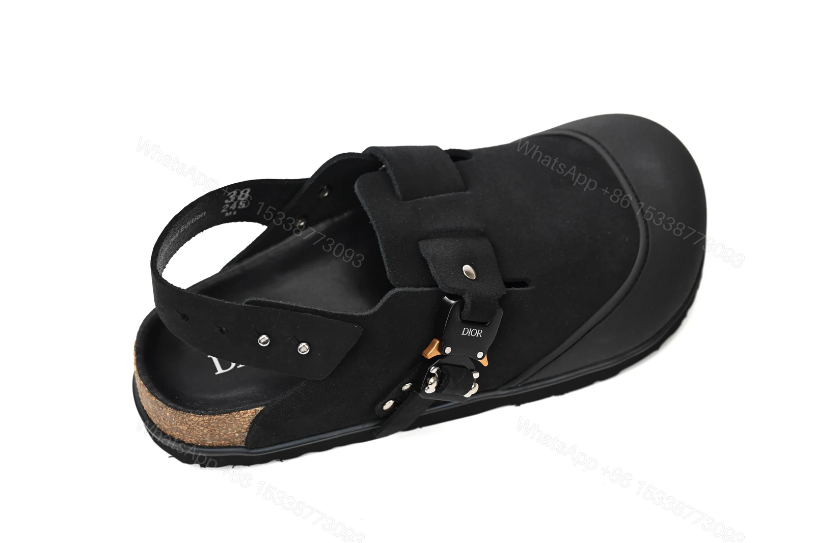 View 5 of Dior by Birkenstock Tokio Mule Black 3SA116ZSD_H900