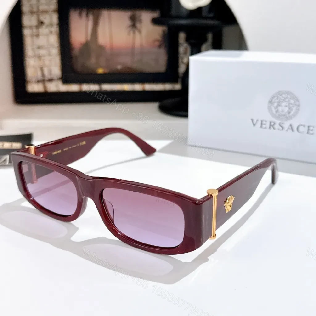 View 6 of Green Marbled Sunglasses with Gold Accents, Gradient Lenses, Unisex