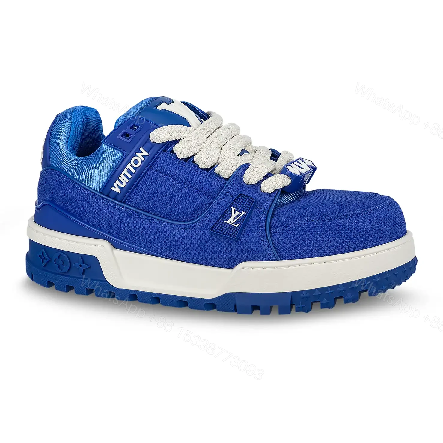 LOUIS VUITTON LV TRAINER MAXI SNEAKERS IN BLUE – LSVT331 — view 1