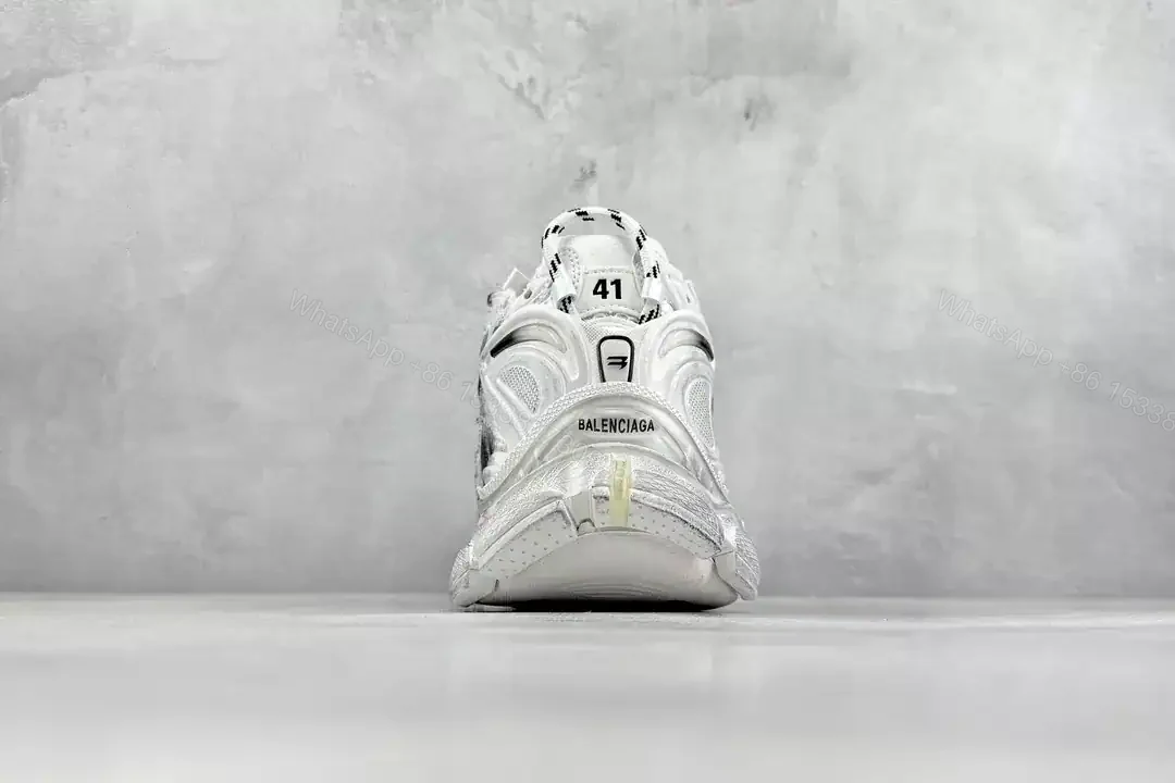 View 8 of BALENCIAGA RUNNER GRADIENT SNEAKER IN WHITE AND BLACK POLYURETHANE AND POLYESTER – BB265