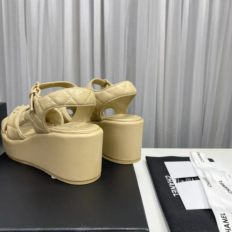 View 9 of Chanel-Style Quilted Sandals: Lux Comfort Elevation