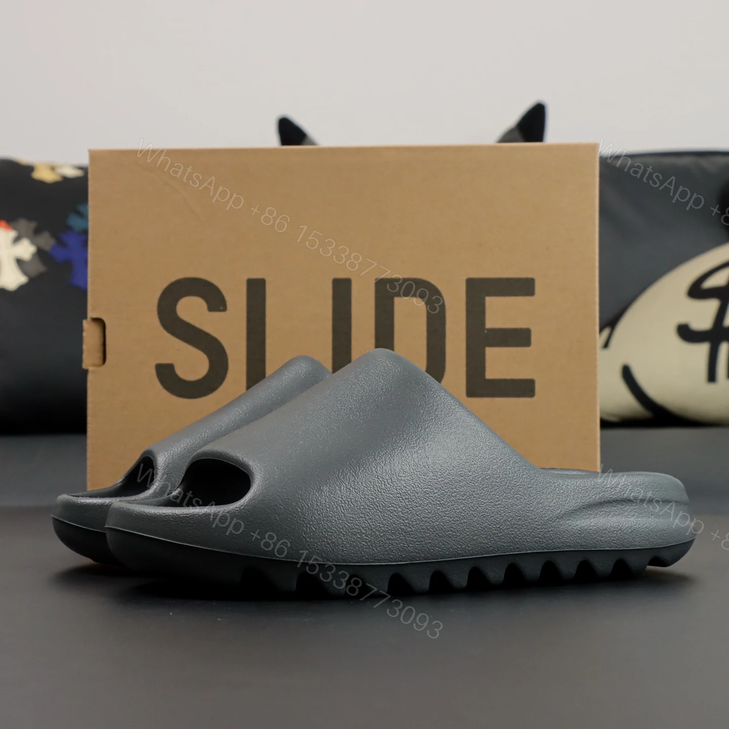 Yeezy Slide Granite Reps — view 1