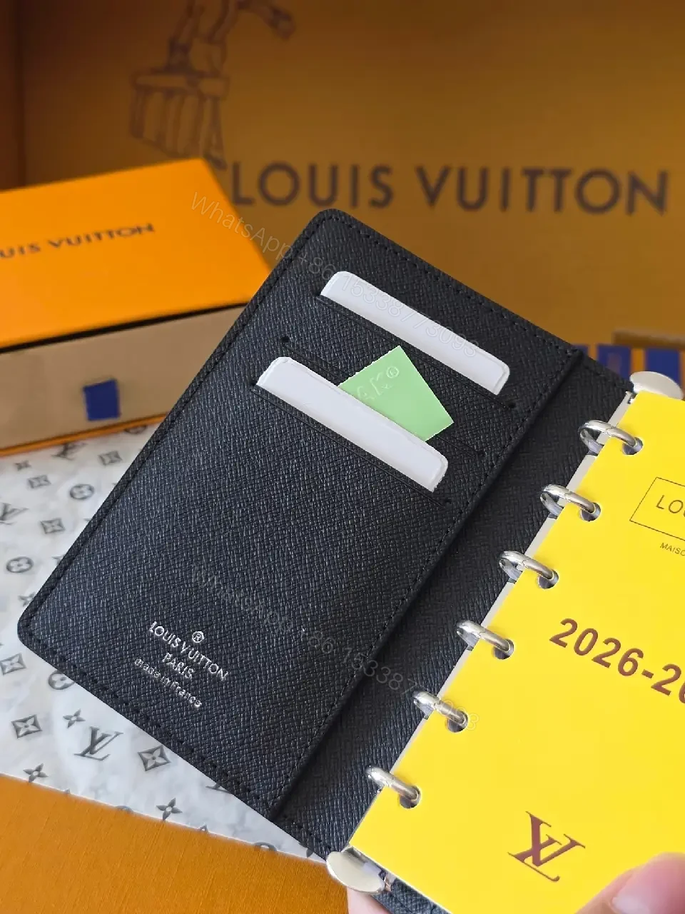 View 4 of Compact Black Leather Wallet – Signature Detail, Everyday Luxury
