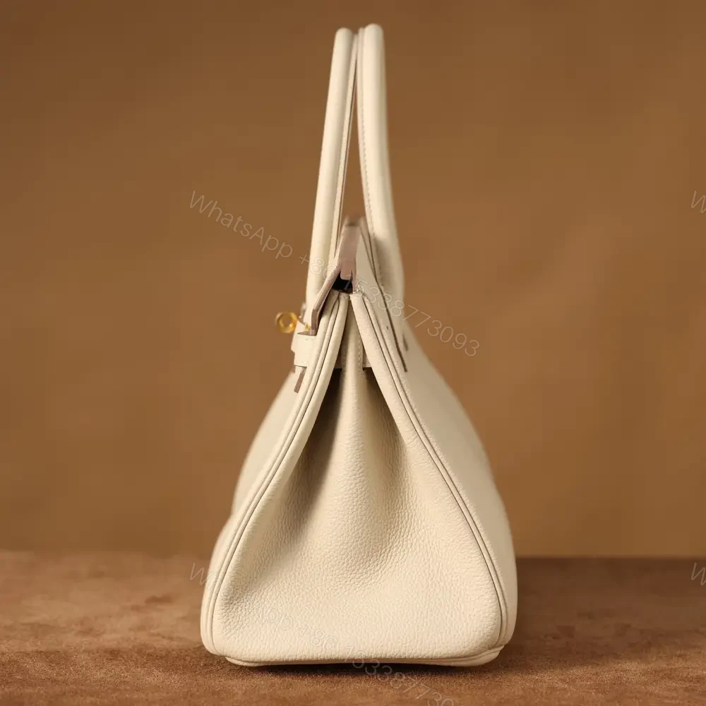 View 7 of 高仿Hermes*Birkin30奶昔白金扣免檢版