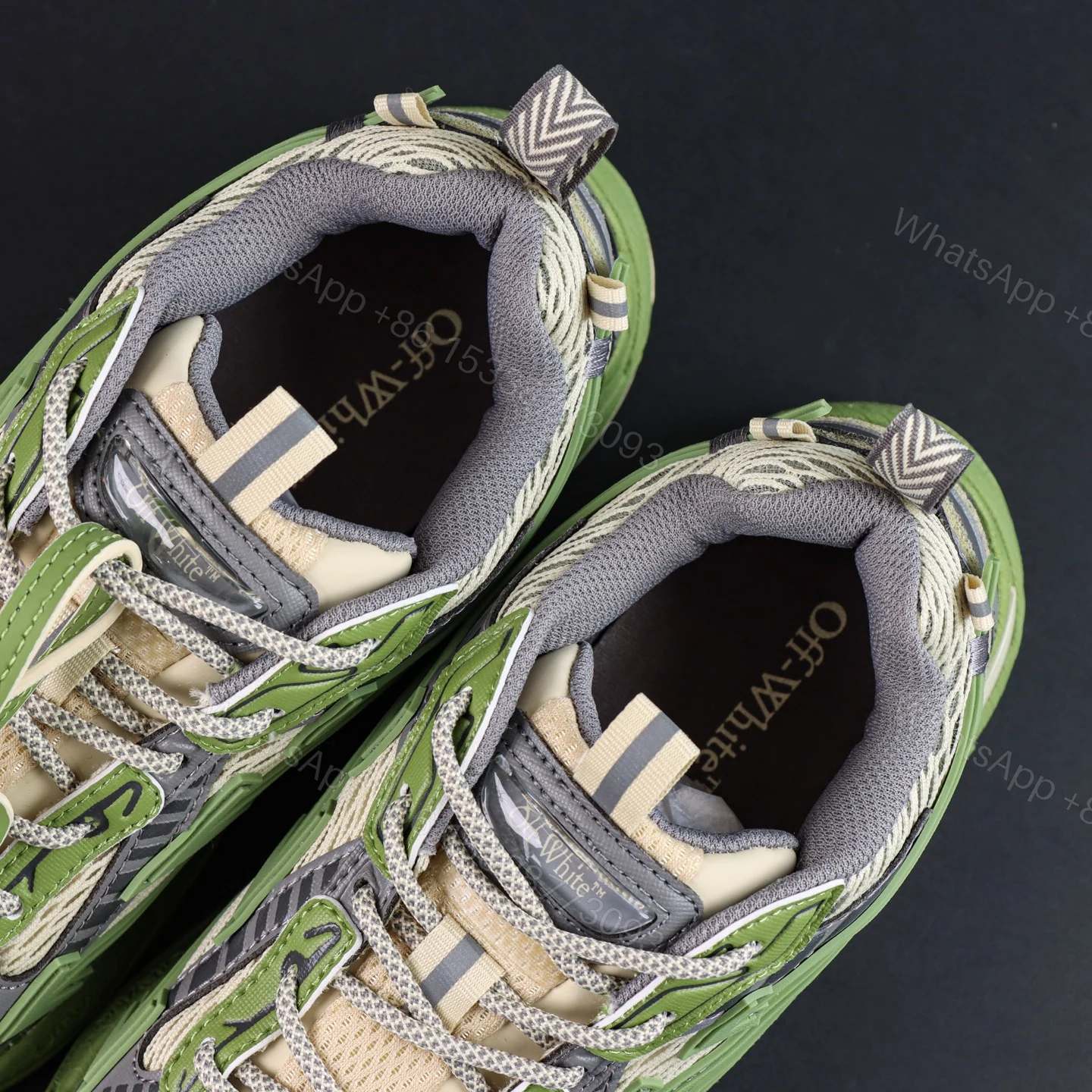 View 4 of Off White Be Right Back Olive Grey Reps