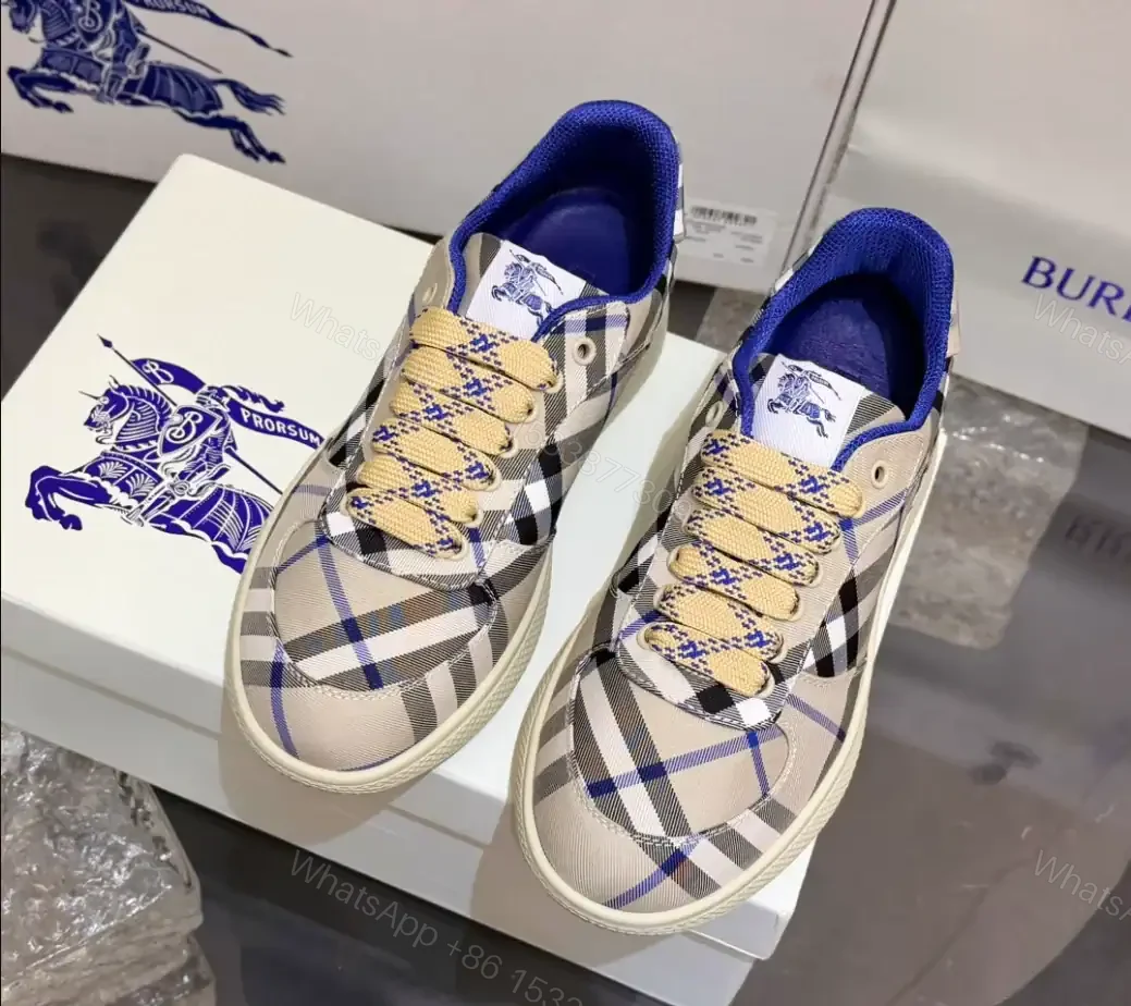 View 10 of BURBERRY TERRACE CHECK SNEAKERS – BBR095