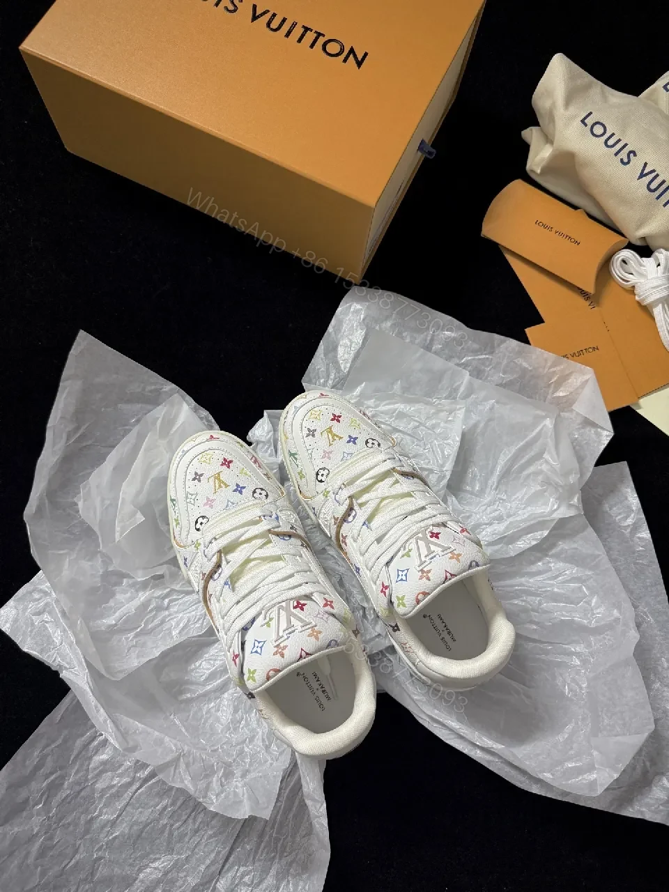 View 7 of Colorful Monogram Sneakers with Signature Details
