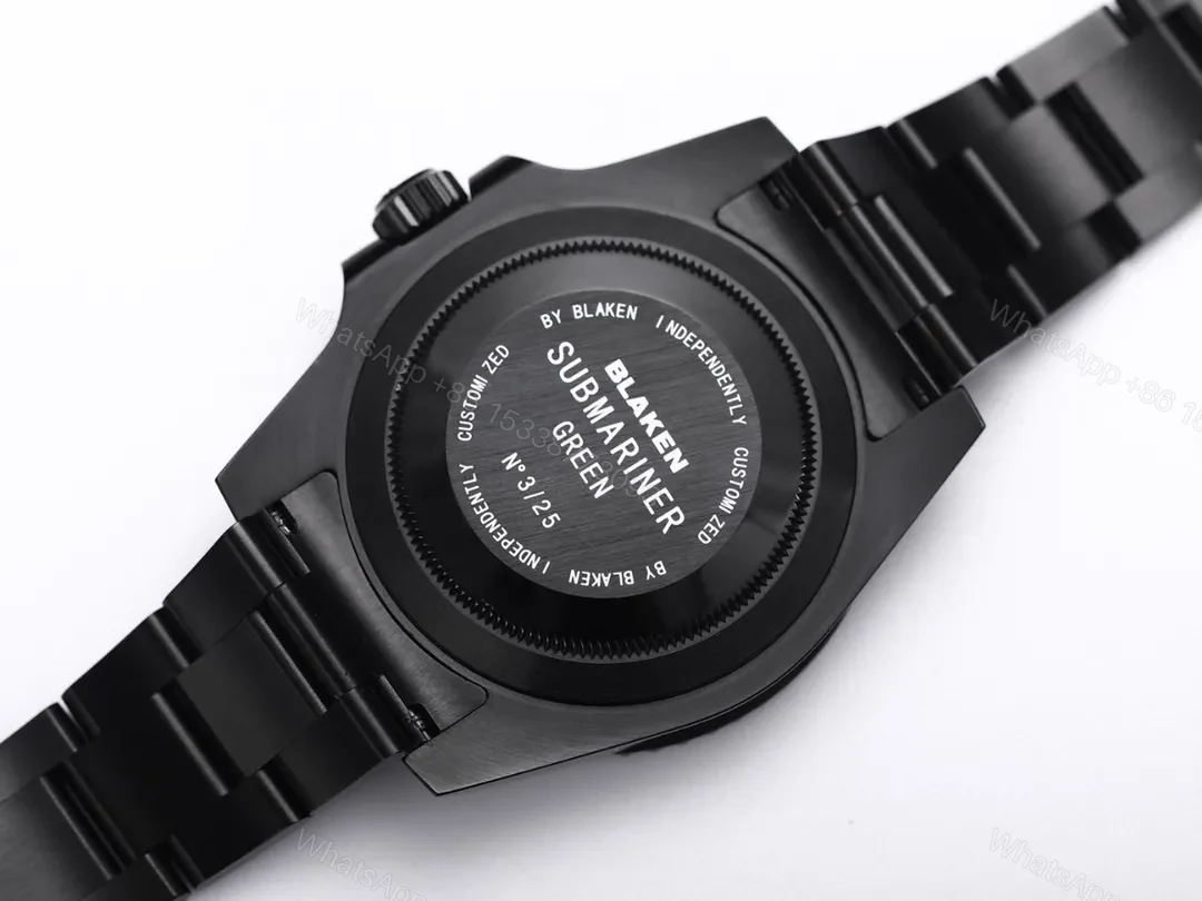 View 7 of OW Factory Clean Factory V9 Rolex Submariner Date Black PVD Stainless Steel Watch – Black Dial