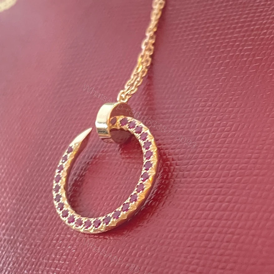 View 3 of Cartier Juste un Clou Necklace With Pink Sapphire