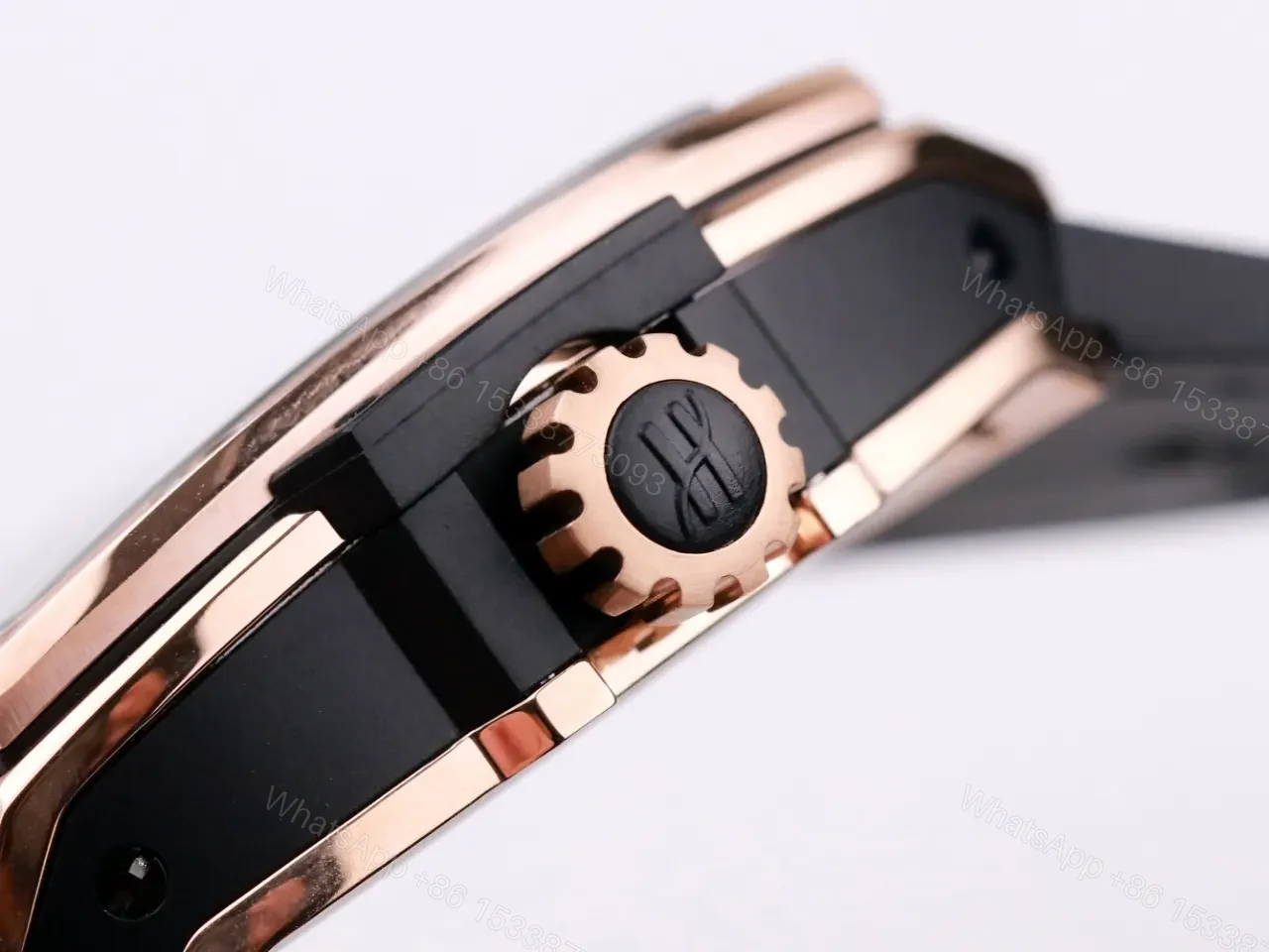 View 5 of Hublot Masterpiece Series 906 Rose Gold/Platinum Tourbillon Watch Black Leather Strap