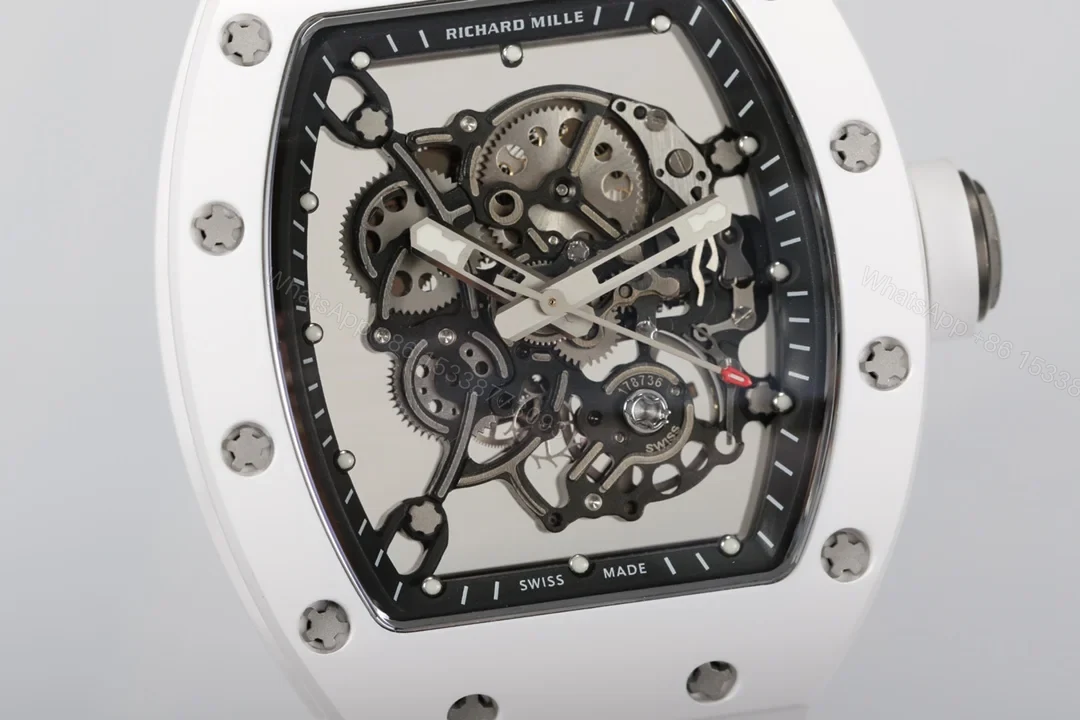 View 2 of Richard Mille RM055 Ceramic RMUL2 White Shock Absorber Super Configuration RM055-RMUL2-CERAMIC-WHITE-SHOCK