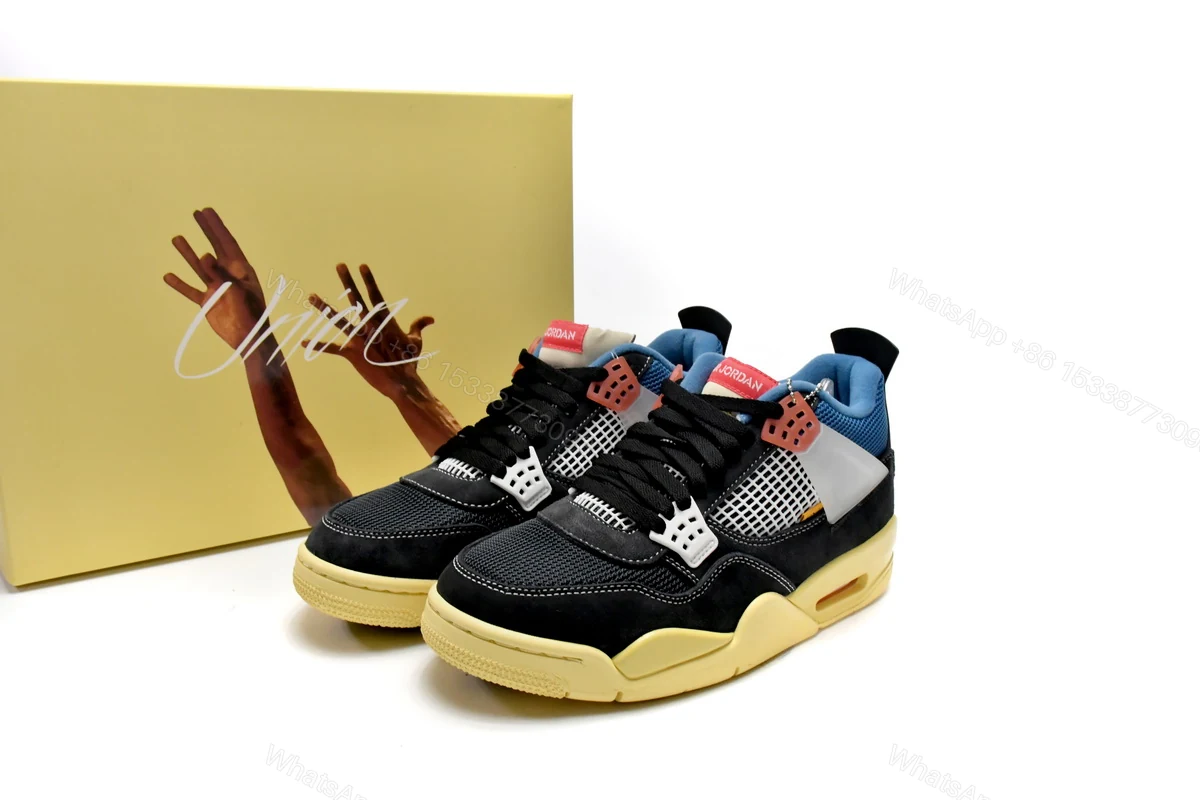 View 2 of Union LA x Air Jordan 4 Retro SP Off Noir Black DC9533-001 (Top Quality)