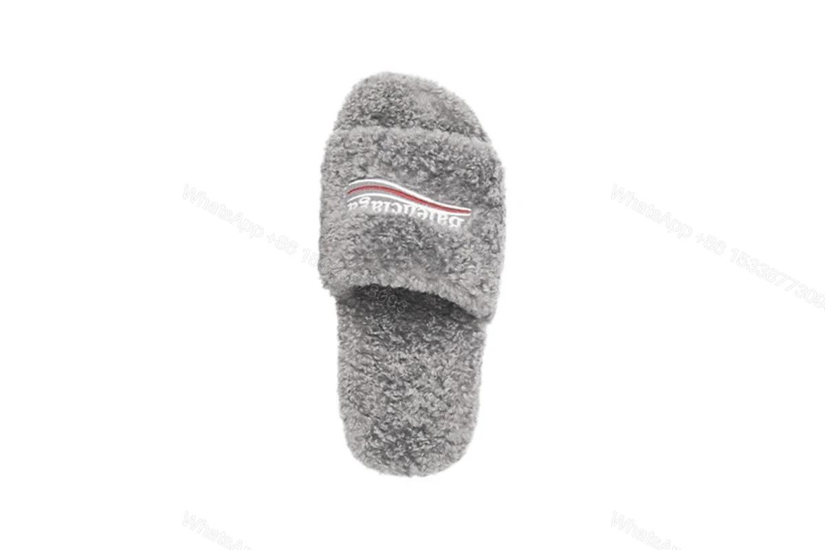 View 2 of Balenciaga Furry Slide Grey 654261W2D011596
