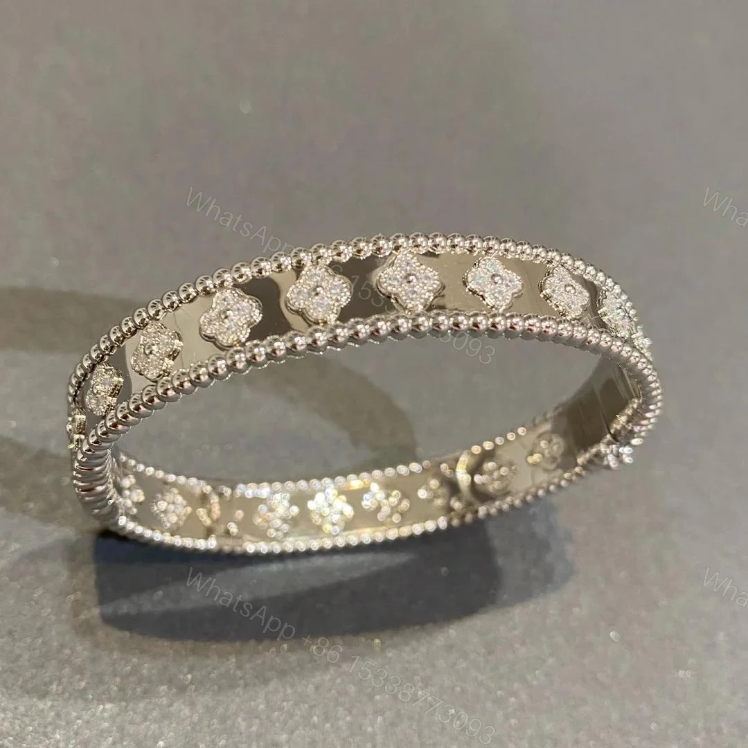 VCA Perlée clovers bracelet — view 1