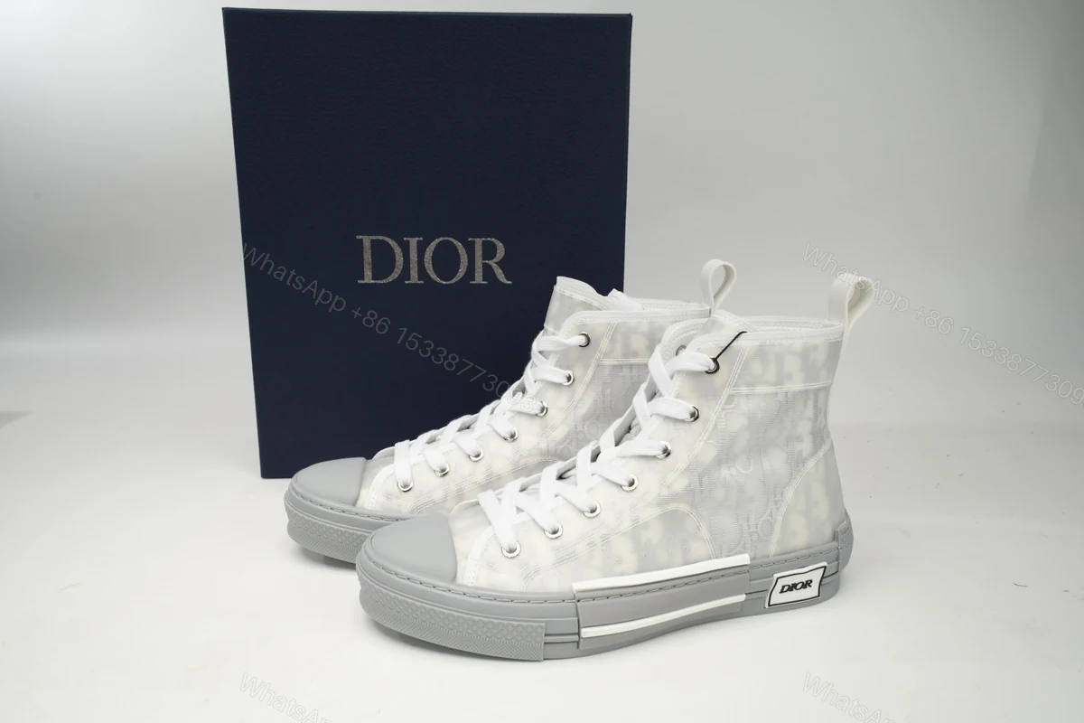 Dior B23 HT Oblique Transparency High Silver Ash — view 2