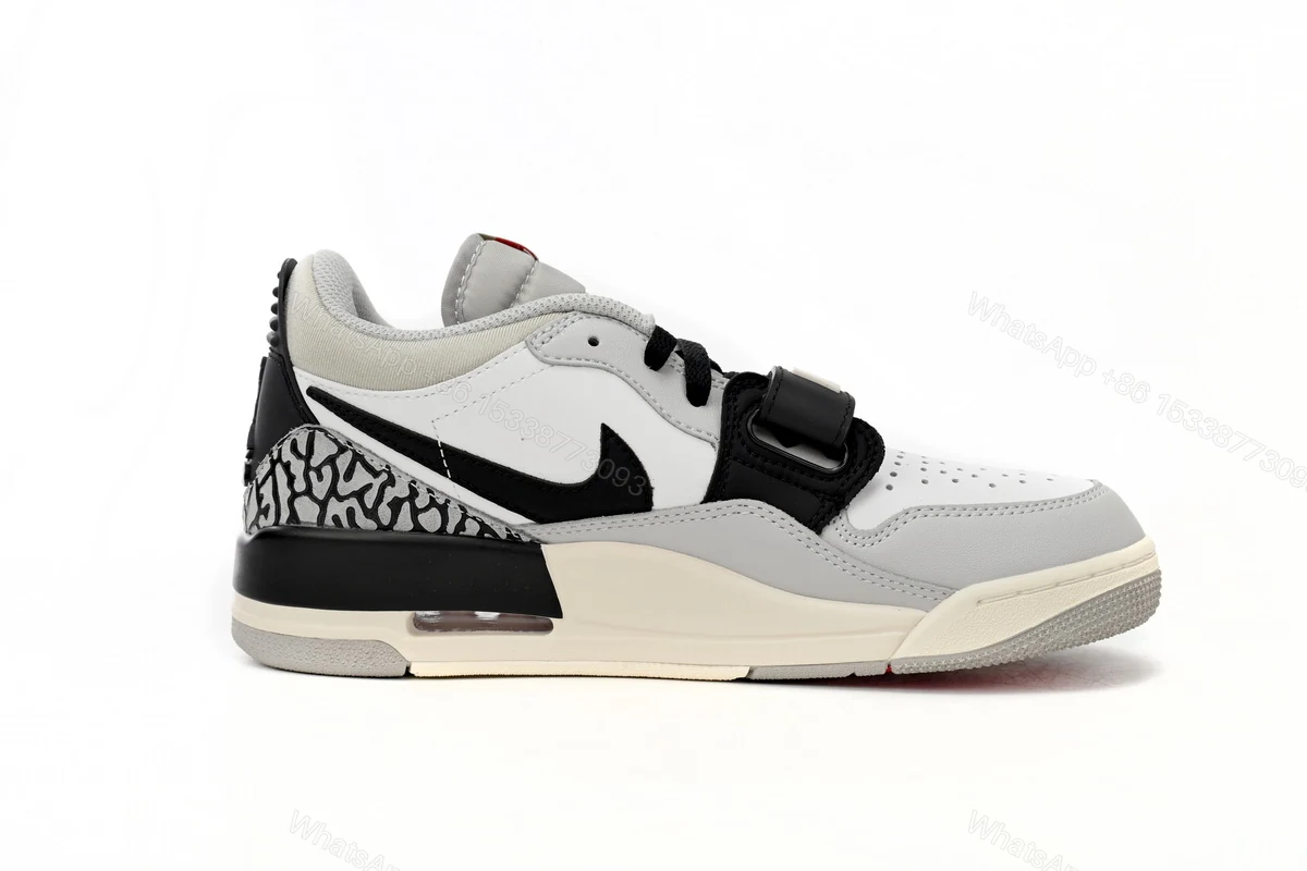 View 3 of Jordan Legacy 312 Low Tech Grey Fire Red Black CD7069-101